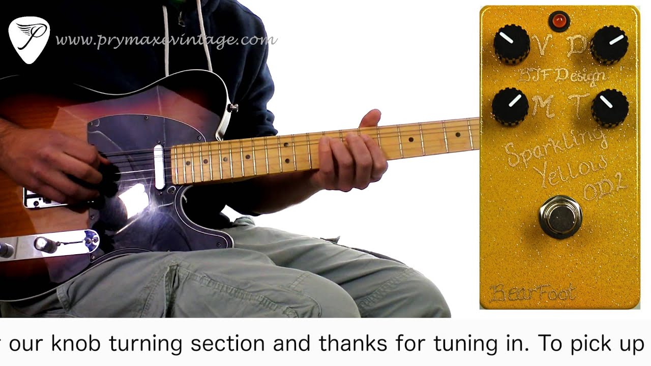 BearFoot FX Sparkling Yellow Overdrive OD 2