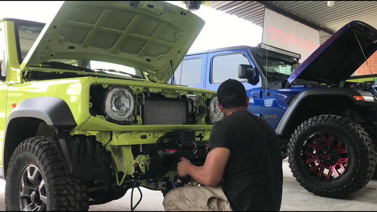 Base para Winch Suzuki Jimny Limonada parte -1
