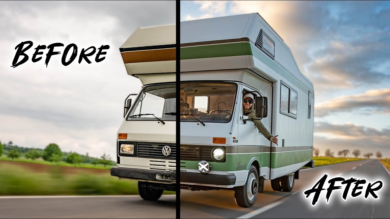 Aus Alt mach Neu! Oldtimer Wohnmobil komplett neu Aufgebaut! 6 Monate Arbeit in 8 Minuten Timelapse