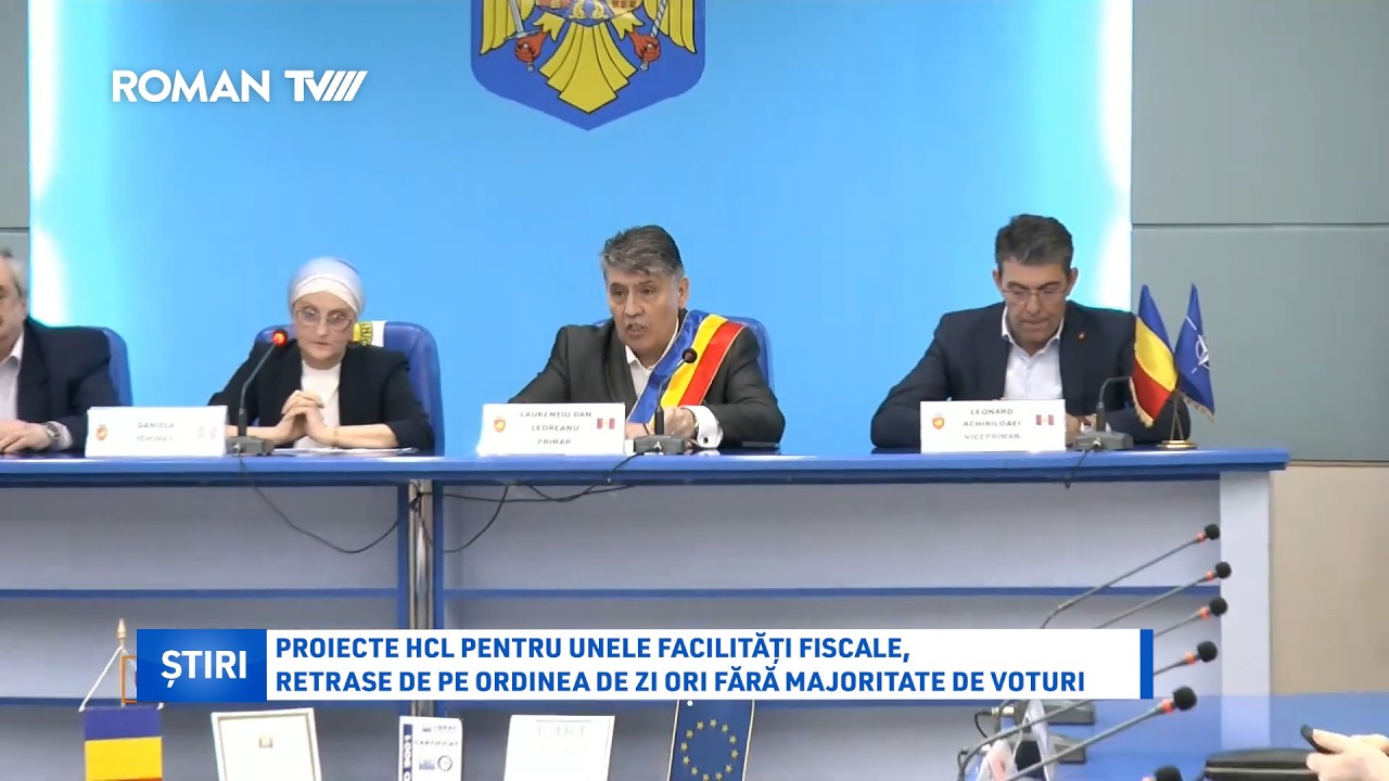Proiecte HCL pentru unele facilități fiscale, retrase de pe ordinea de zi