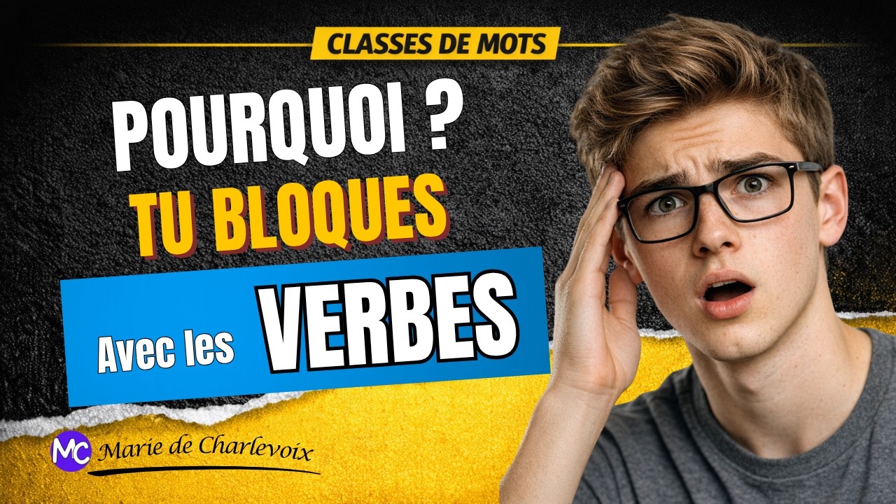 Le verbe, cours 6 ✔ EXERCICES + CORRIG&Eacute;S sur Marie de Charlevoix TROP G&Eacute;NIAL 😮