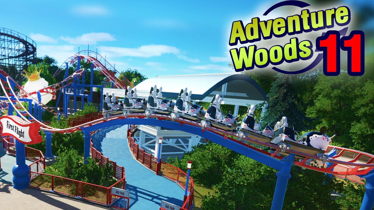 New Steel Rollercoaster Time! ! - Adventure Woods Ep. 11 | Planet Coaster