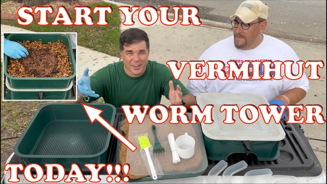 Как запустить червячную ферму! Червячная башня VermiHut + Интервальная ферма с червями | Ферма ве...
