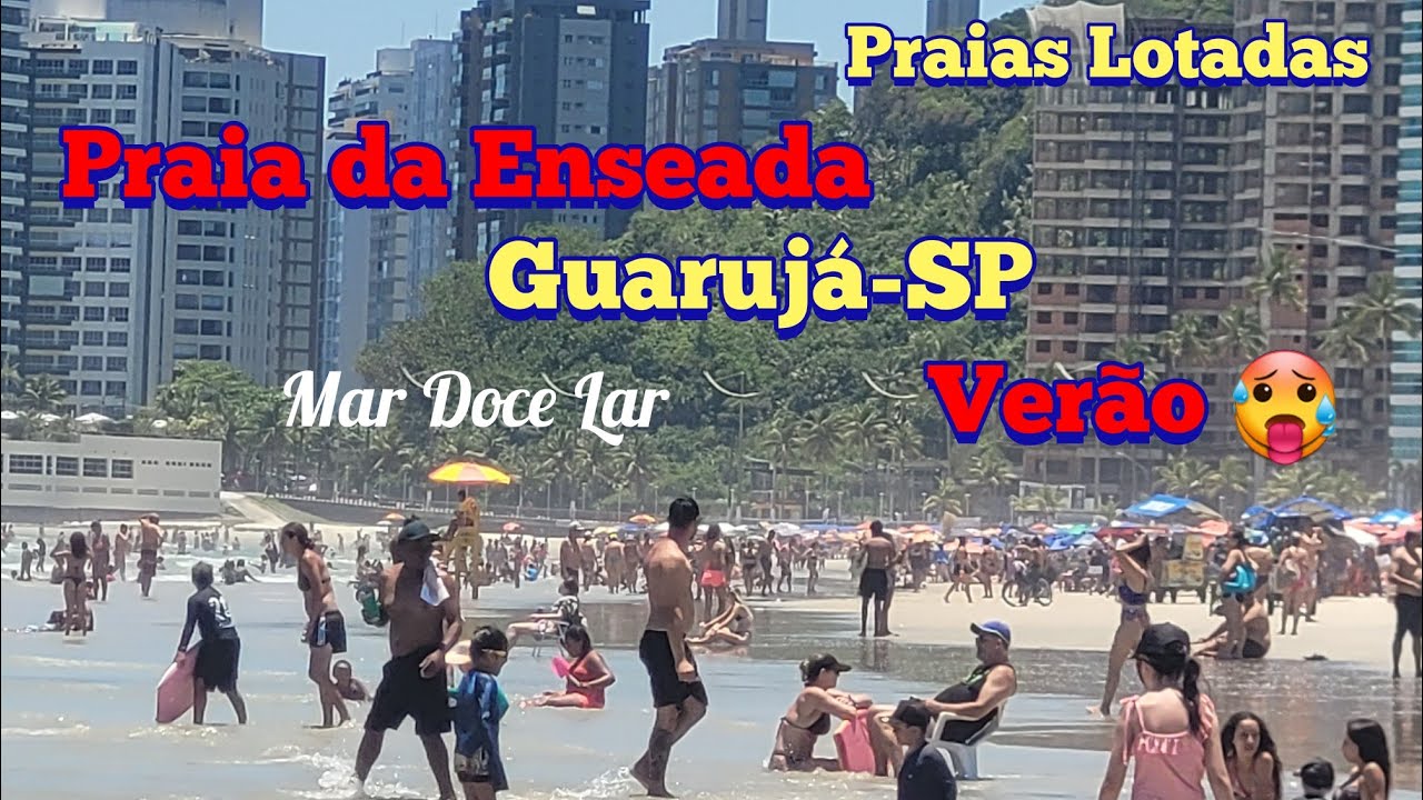 Guarujá - Domingo já começa com verão e temperaturas quentes #viral
