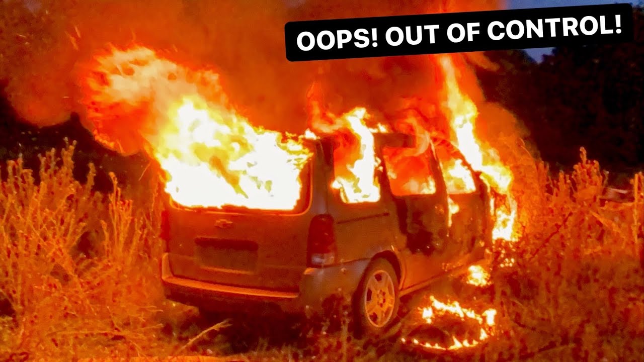 Chevy FIRE! Destroyed By ACCIDENT!