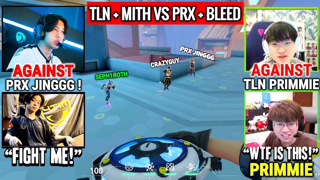 TLN Primmie & MITH Seph1roth Matched Against PRX Jinggg & Bleed Crazyguy in Apac Ranked | Valorant