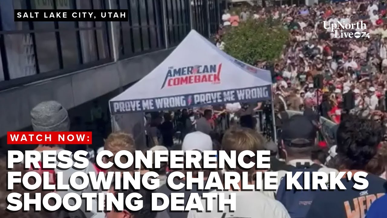 WATCH: Press conference with the latest details by officials following Charlie Kirk's shooting death