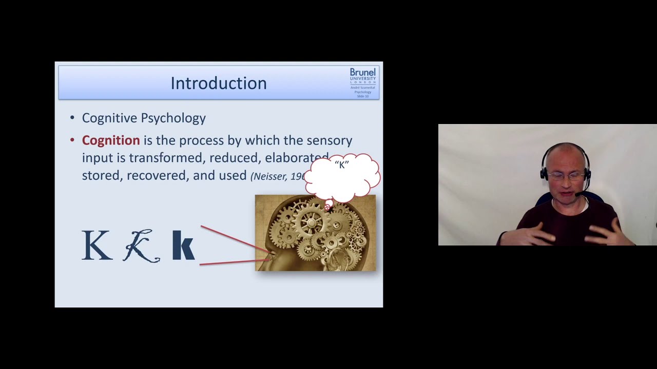 Cognitive Psychology Lecture 01 - Part 2 (Introduction to Cognitive Psychology)