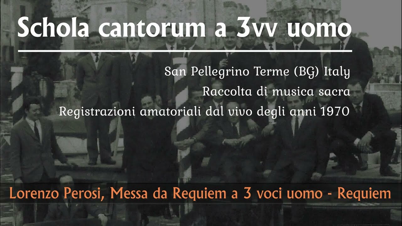 Lorenzo Perosi, Messa da requiem a tre voci uomo