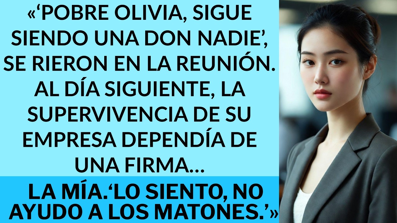 «Se rieron de mi “fracaso” en la reunión… hasta que necesitaron mi firma para salvar su empresa»