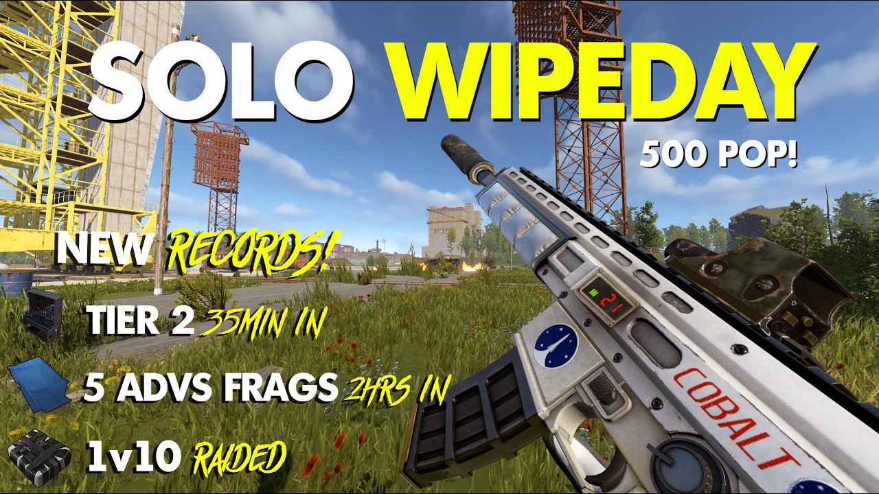 SOLO FORCE WIPE SPEEDRUN | 15,000 HOURS | OFFICAL VANILLA RUST