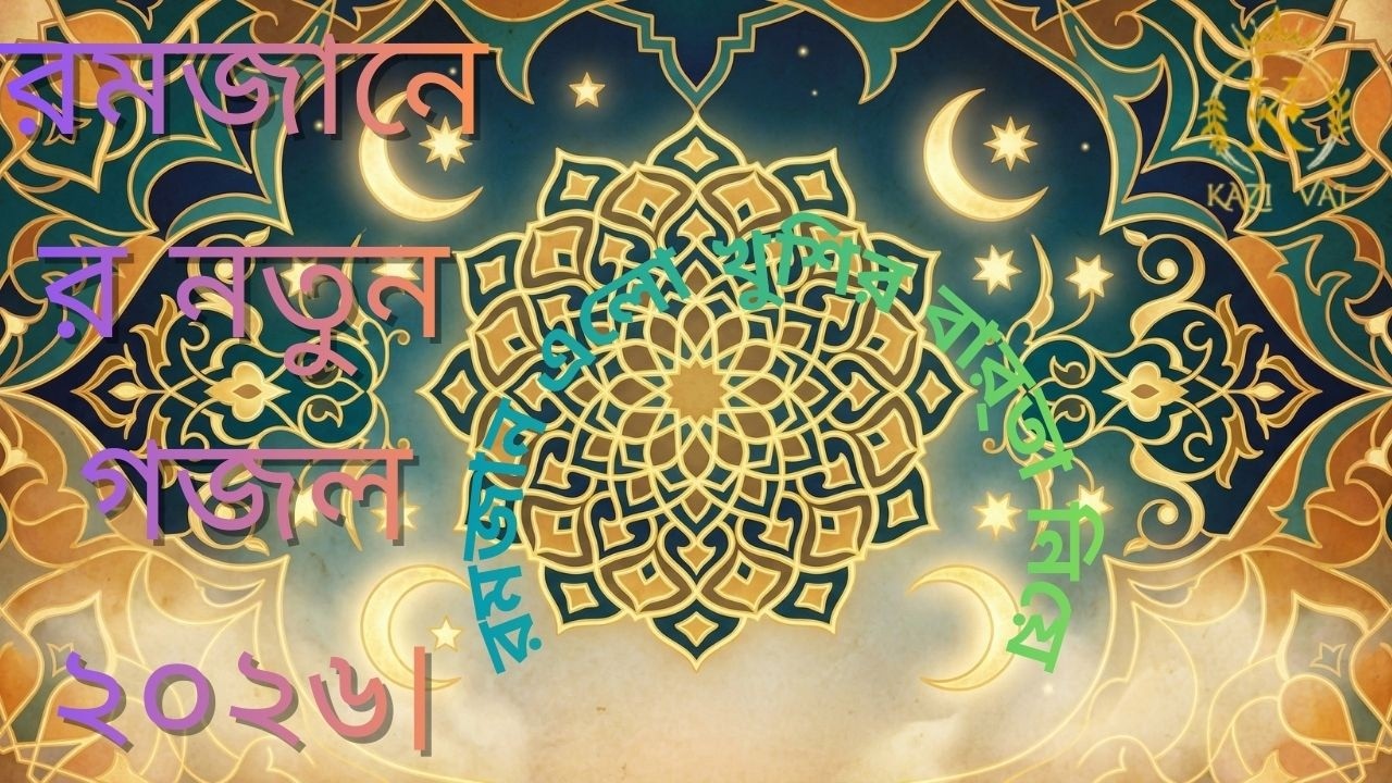 রমজান এলো খুশির বার্তা নিয়ে ধরার বুকে। রমজানের নতুন গজল ২০২৬। Bangla Best AI || Kazi Vai | New Gojol