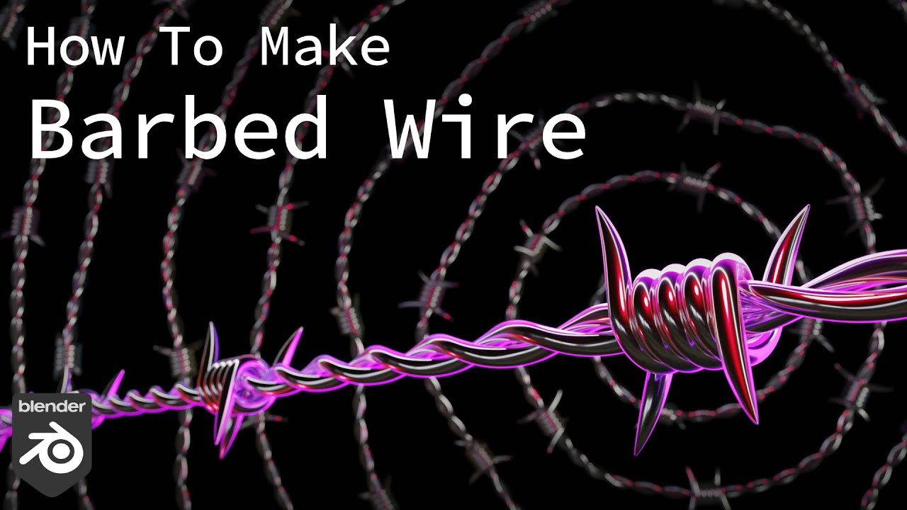 How To Make Barbed Wire with Modifiers in Blender