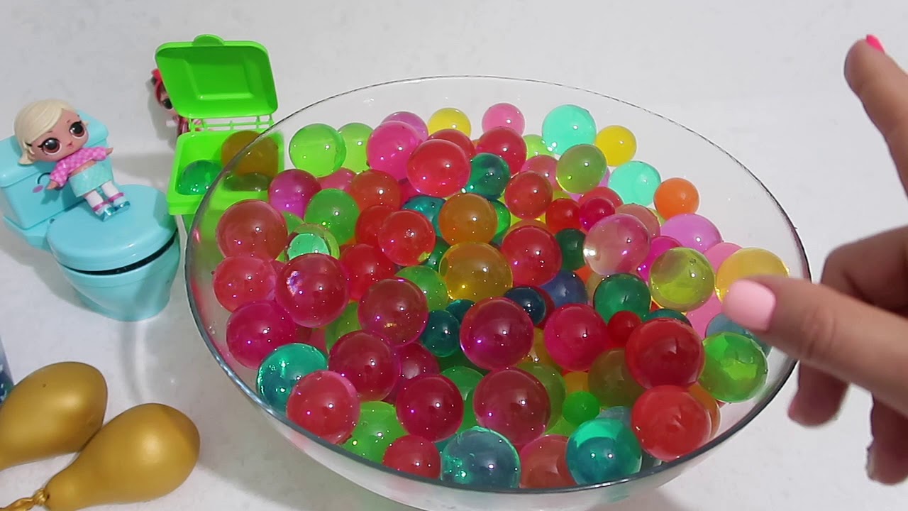 ORBEEZ PRES YAPIYORUZ KESİYORUZ DEV SU MAYMUNU DENEY İLE YAPIYORUZ Orbeez Squeeze Bidünya Oyuncak