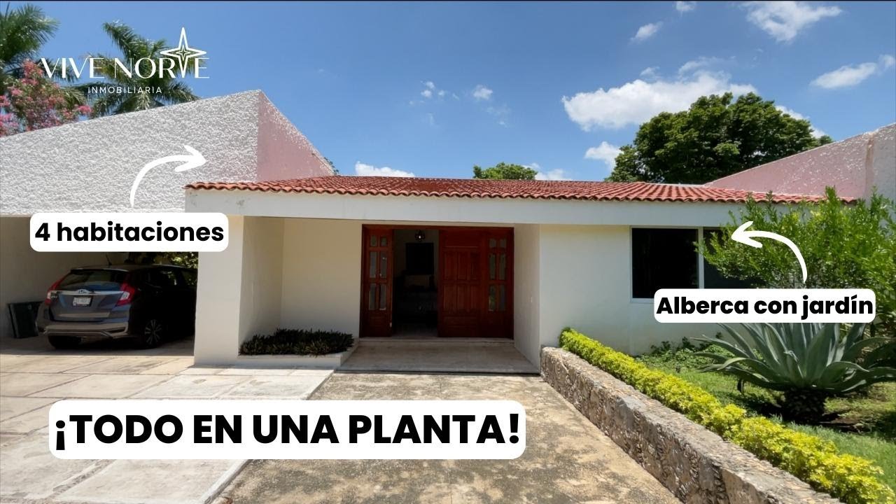 TODO LO QUE NECESITAS EN UNA PLANTA | Casa en venta Chuburna Mérida