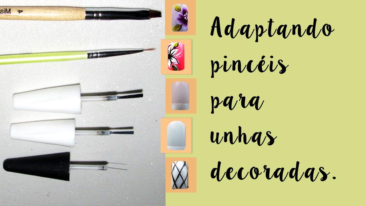 Segredos de manicure: COMO ADAPTAR OS PINCÉIS PARA UNHAS ARTÍSTICAS.