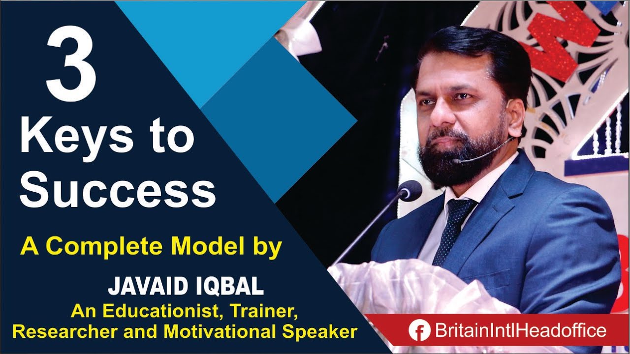 Three Keys To Success. How to Achieve Success ? .A Complete Model By Javaid Iqbal (Urdu/Hindi)