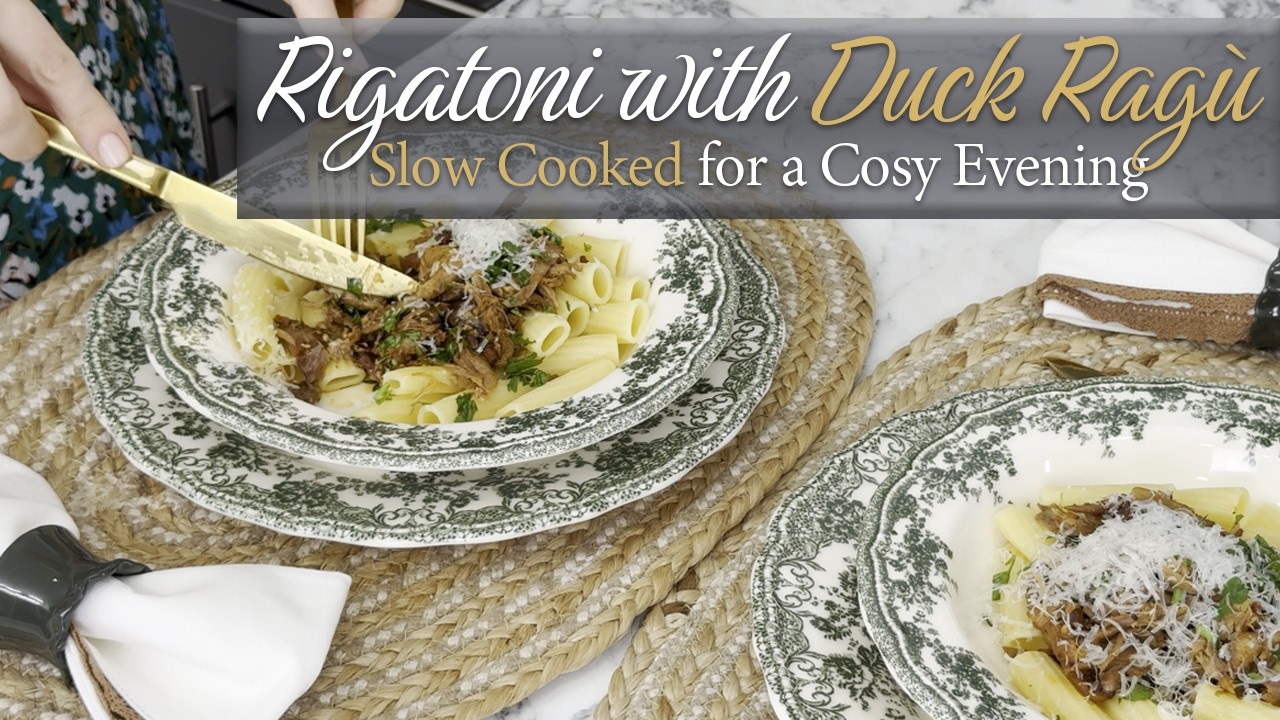 Rigatoni with Duck Ragu | Slow Cooked for a Cosy Evening