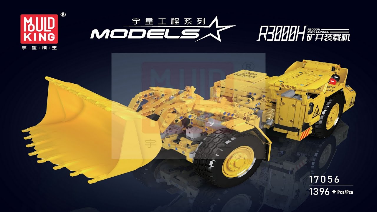Mould King 17056 R3000H Mine Loader Instructions | LEGO-Compatible Remote Control Mining Vehicle