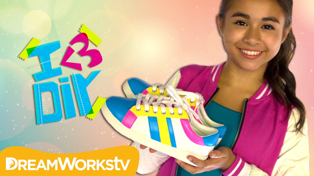 Selena Gomez Inspired Colorblock Sneakers | I ♥ DIY