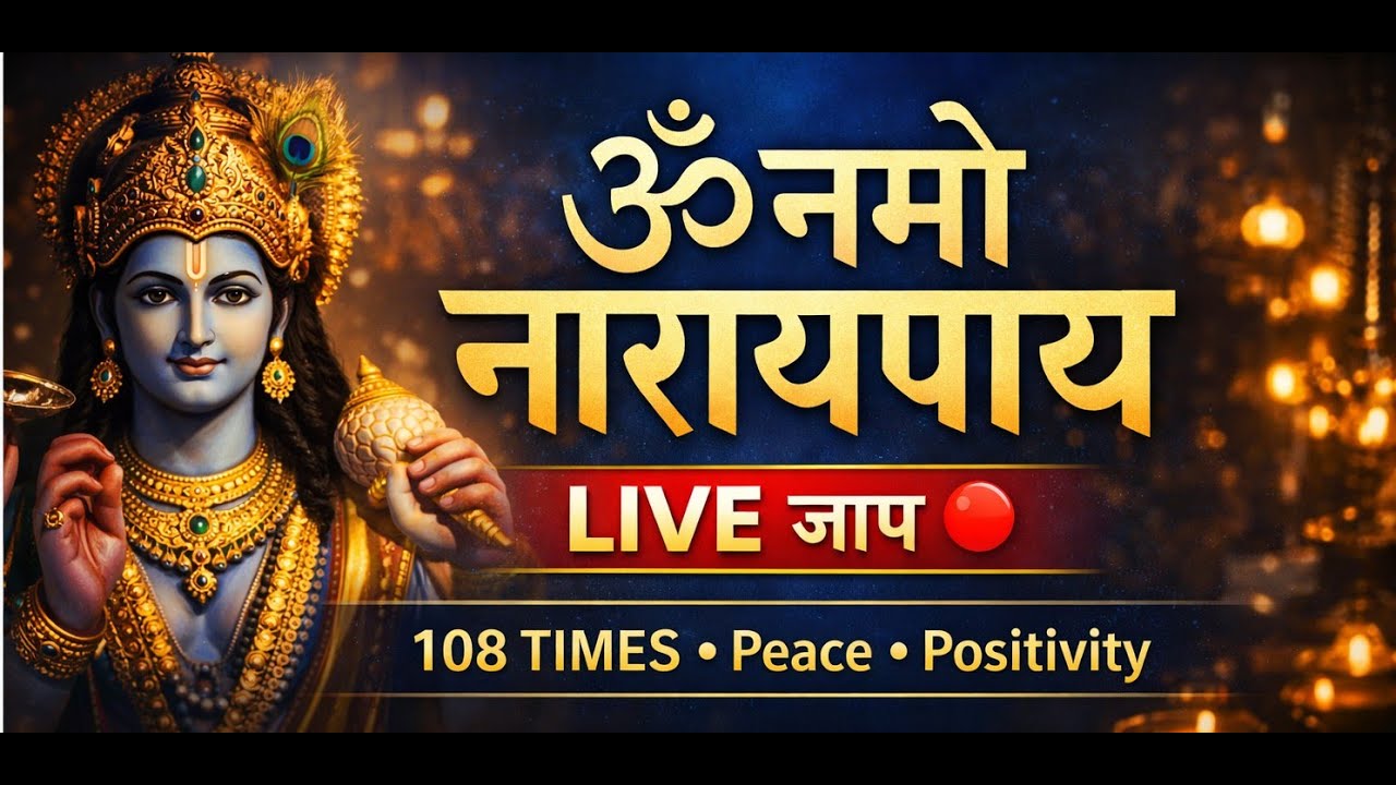 Om Namo Narayanaya Live | विष्णु मंत्र जाप | Calm Mind Meditation