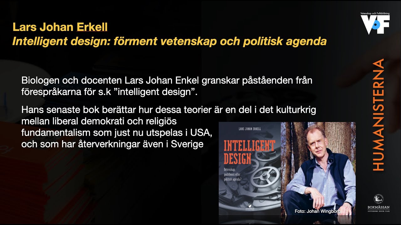 Bokm&auml;ssan 2025: Lars Johan Erkell - Intelligent design: f&ouml;rment vetenskap och politisk agenda