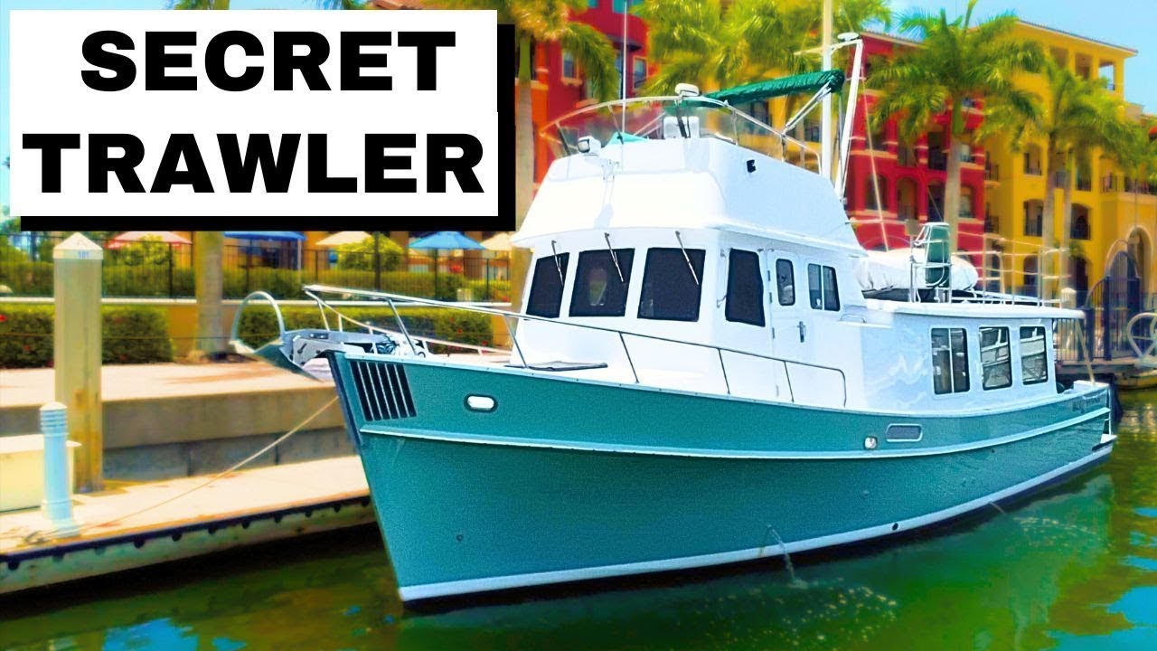 A Secret Trawler! Perfect for Two Loopers $210k 40' Pacific Trawler Flybridge HarborYachtTours