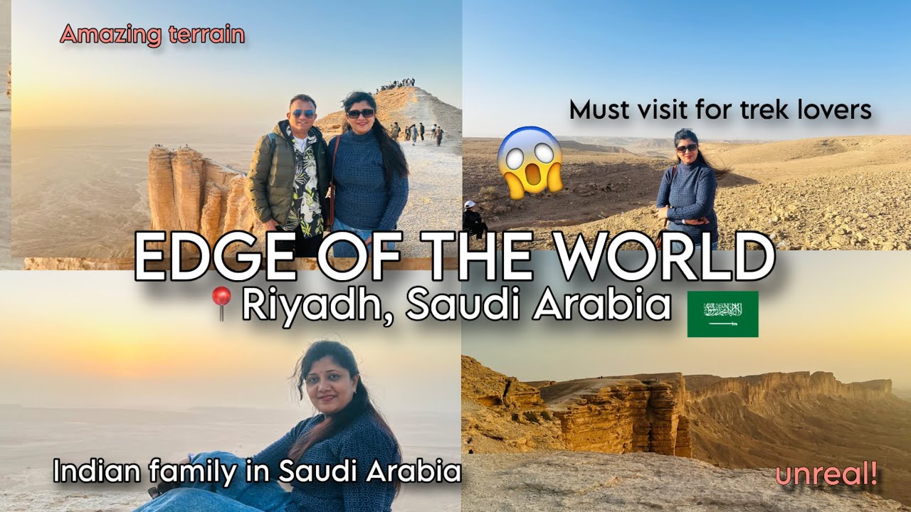 Edge Of The World, Saudi Arabia 😍🙌best hike and what a view😱Indian family in Riyadh #vlog #riyadh 