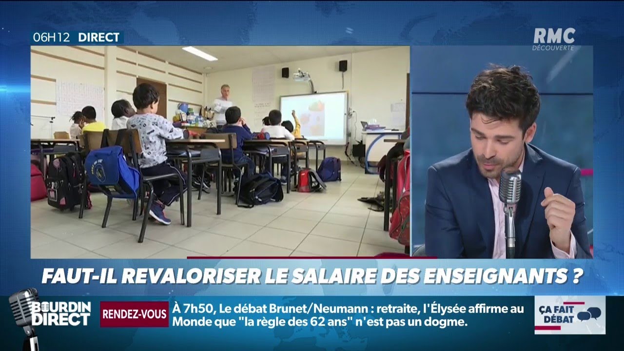 Faut-il revaloriser le salaire des enseignants? &Ccedil;a fait d&eacute;bat sur RMC