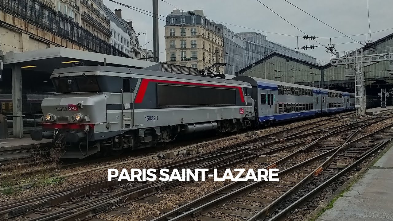 Compilation de trains à Paris Saint-Lazare, à Pont - Cardinet et à Poissy