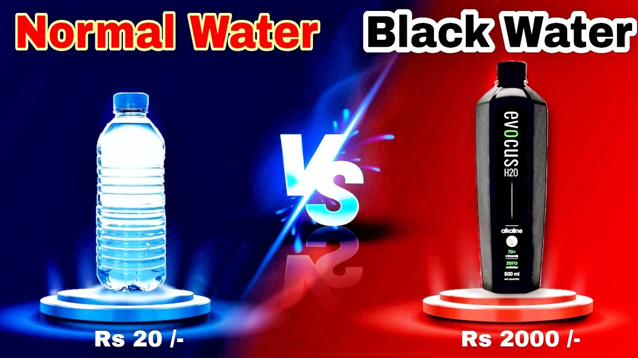 Black Water vs Normal Water | Alkaline Water vs Regular Water | Black water benefit and disadvantage
