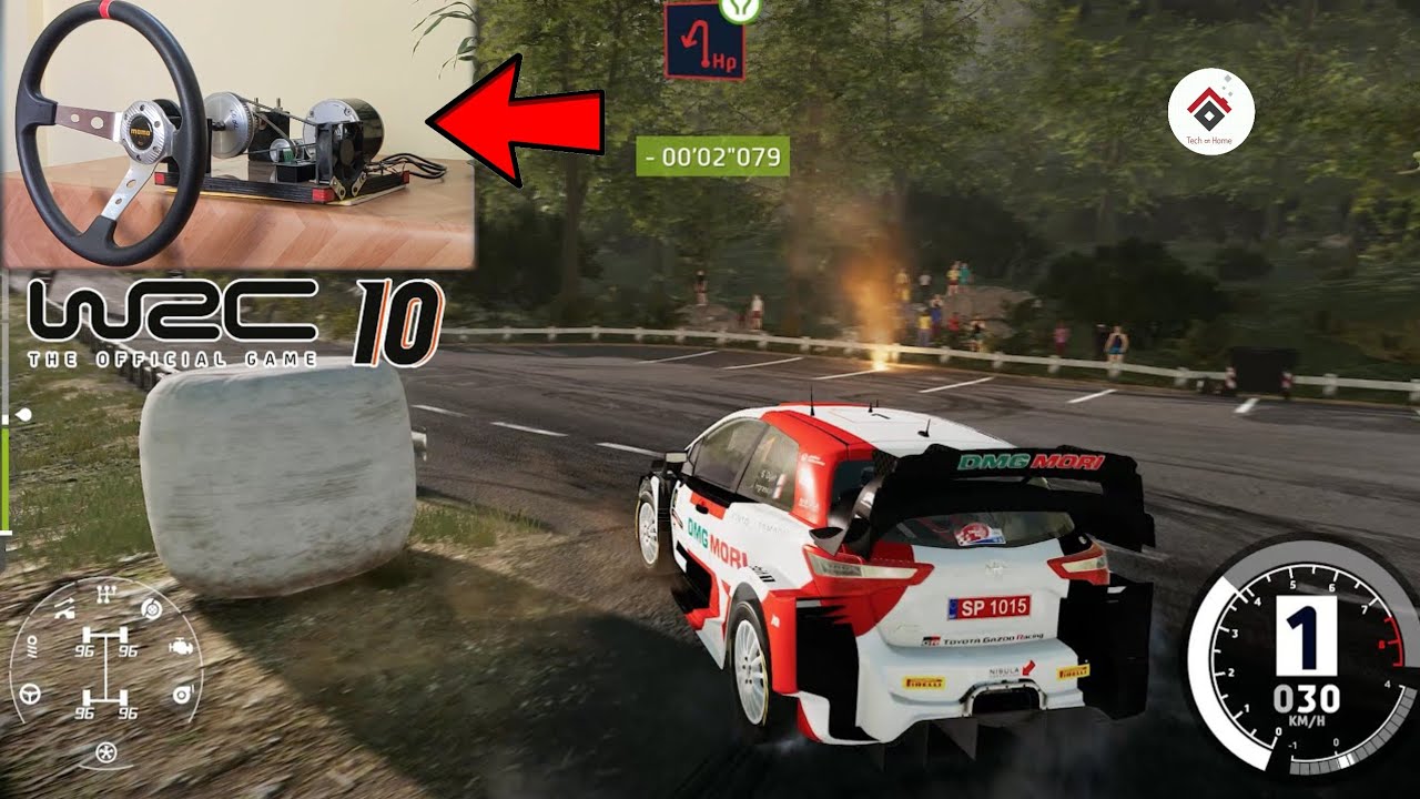 WRC 10 Racing with DIY FFB Steering Wheel 🔥 | Toyota Yaris Rally Racing with FFB Gaming Wheel