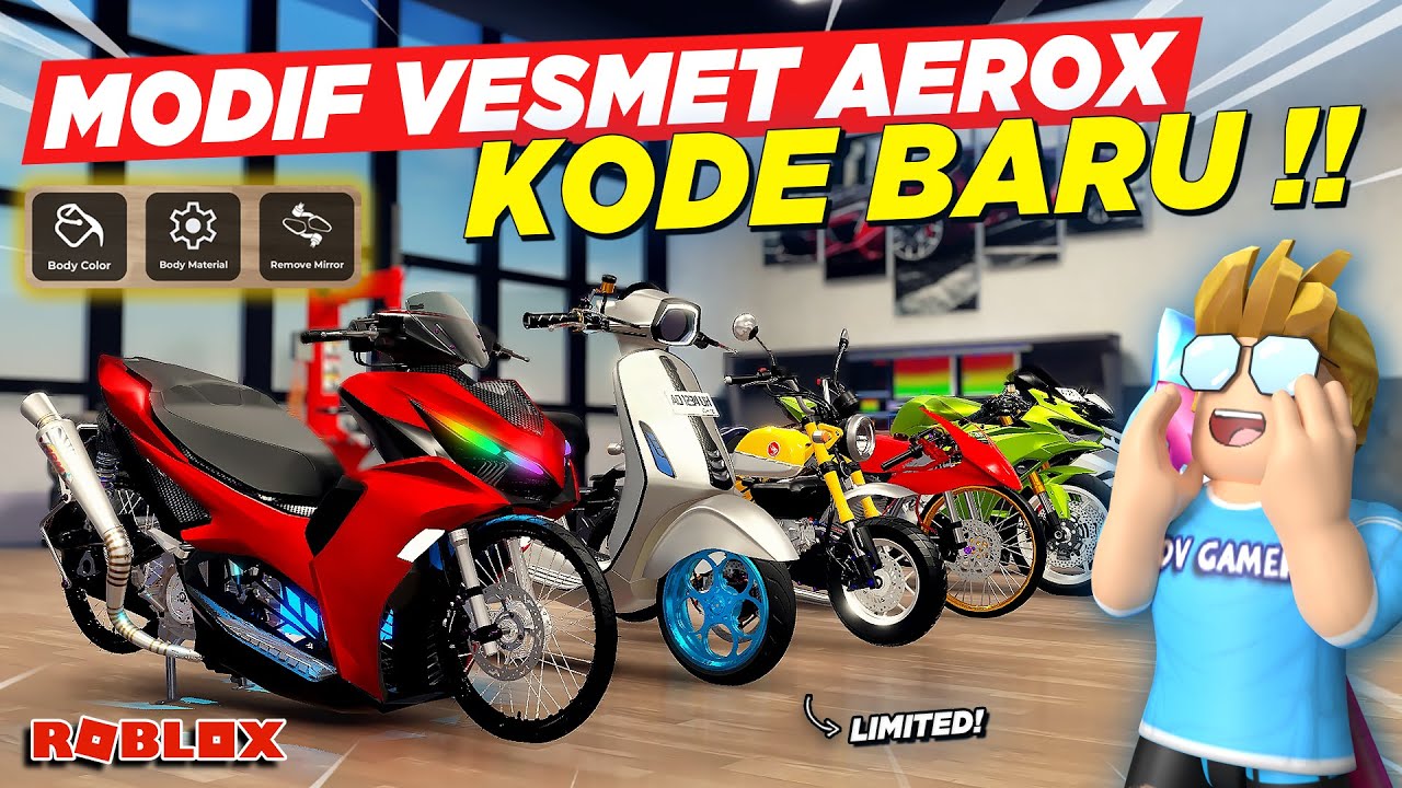 AKHIRNYA MODIFIKASI VESMET AEROX LIMITED DAN KODE REDEEM BARU !! REVIEW RDID UPDATE - Roblox