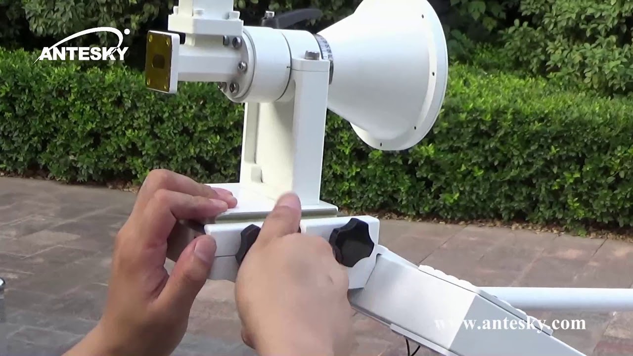 How to assemble 1.8m flyaway antenna