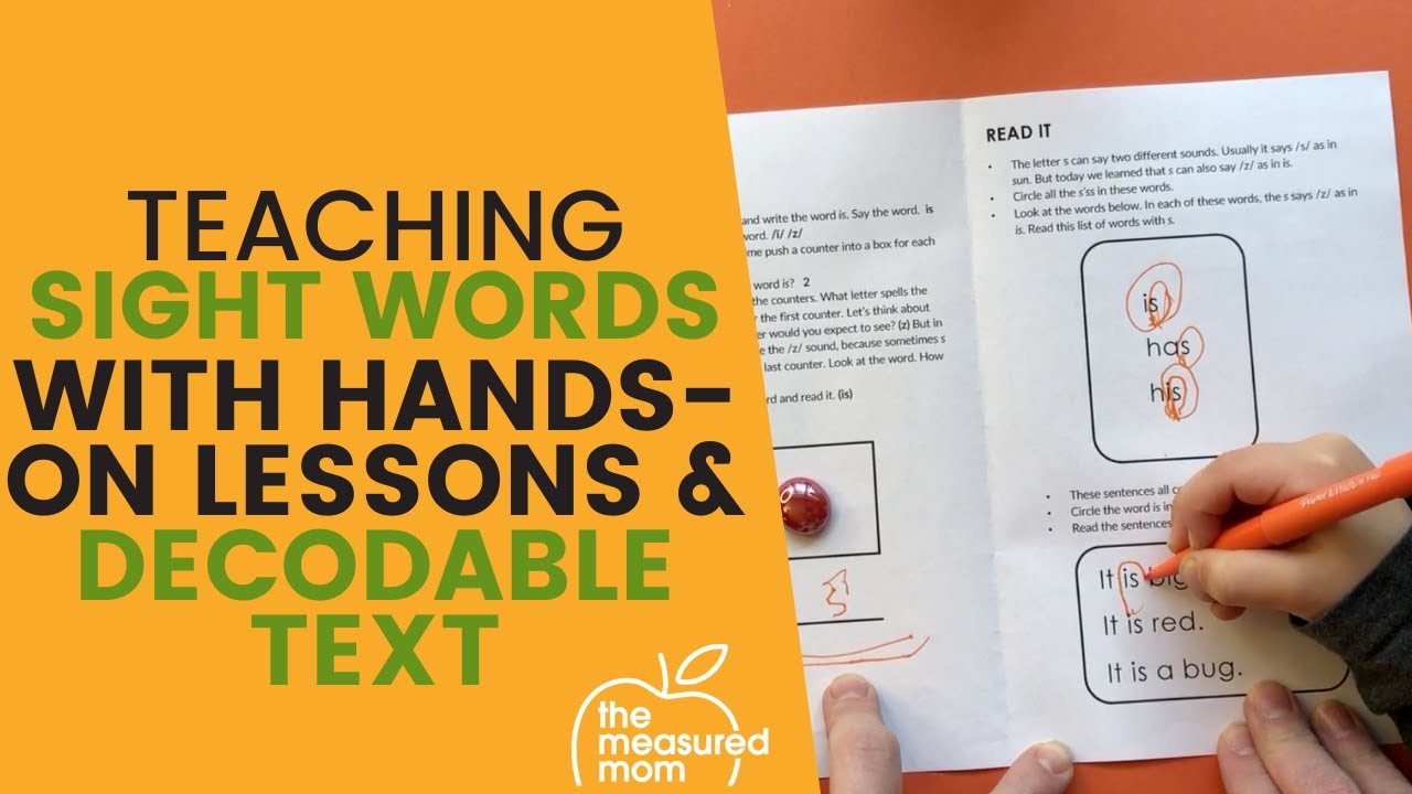How to teach high frequency words with hands-on lessons