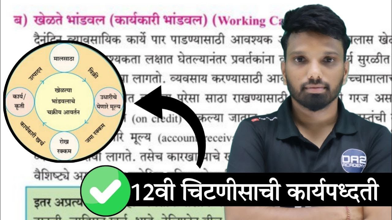 खेळते भांडवल | कार्यकारी भांडवल | working capital | 12th sp chapter 1 marathi | da2 academy sp