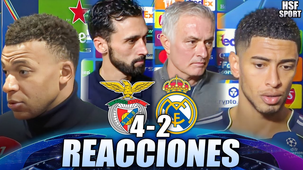 DECLARACIONES de MBAPPE BELLINGHAM y ARBELOA post partido BENFICA 4-2 REAL MADRID | HSF Sport