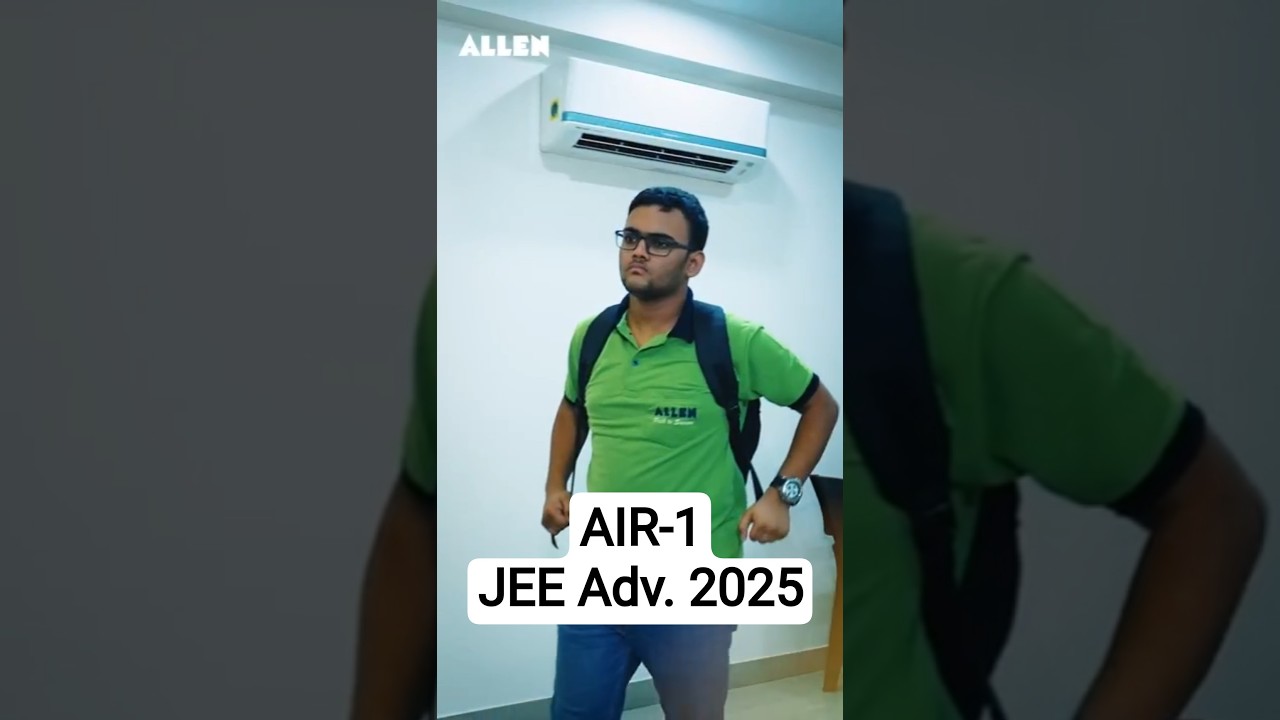 AIR-1 Rajit Gupta |🏆 JEE Advanced 2025 | Journey of Success #shorts