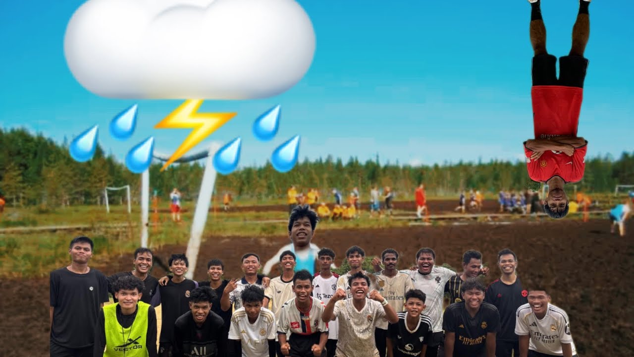 ENJOYING THE BAARISH WITH SAPPRI FRIENDS ⚽️⛈️ ||   WATCH TILL THE END 😂😂