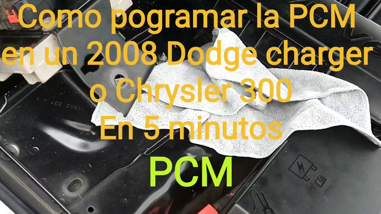 2008 Dodge charger como pogramar una computadora de 2008 Dodge charger o Chrysler 300 en 5 minutos
