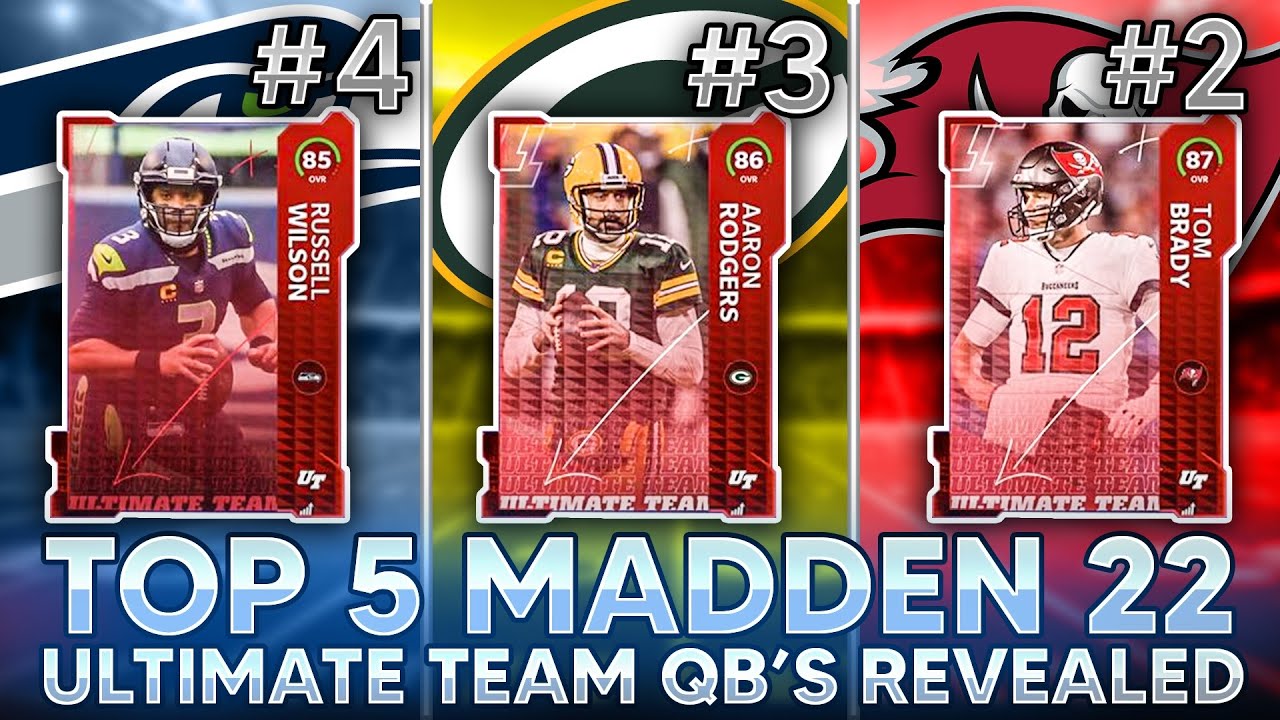 REVIEWING THE TOP 5 QUARTERBACKS (QB) IN MADDEN 22 ULITMATE TEAM!