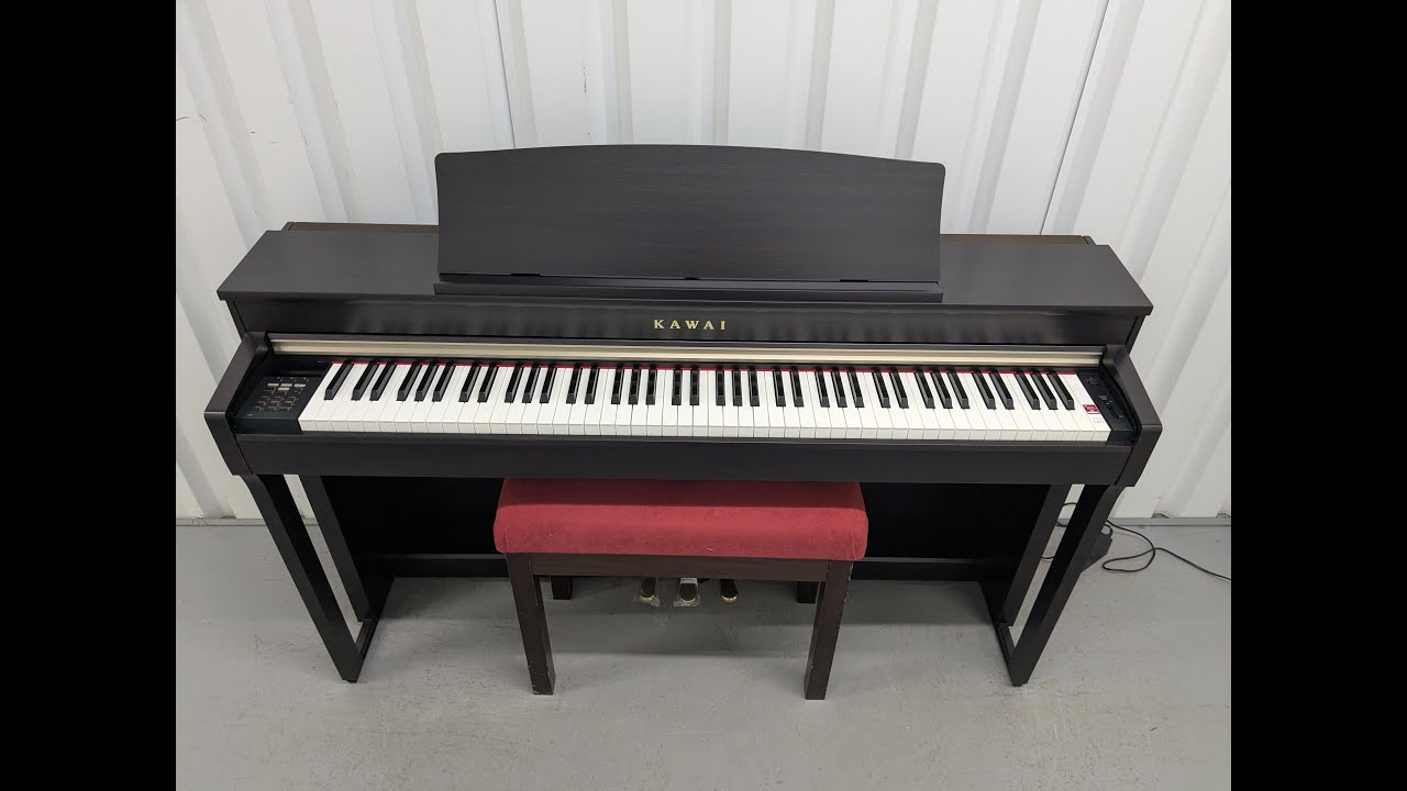 Kawai CN37 digital piano and stool in dark rosewood finish stock number 25306