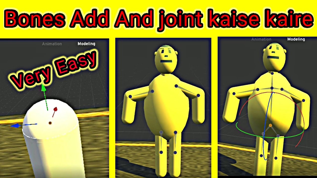 How To Add Bone And Joint To Character in Prisma 3d || Bone Add Kaise Kaire || @KNStechnology