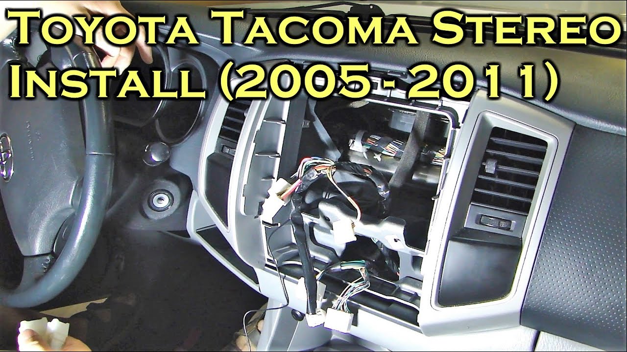 Установка стереосистемы Toyota Tacoma с Bluetooth — 2005–2011