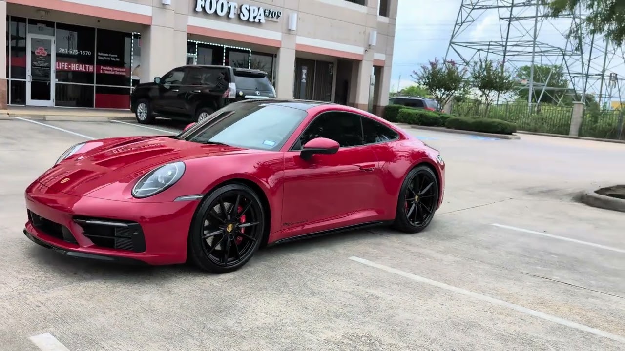 Porsche 992 911 Carrera 4S in Carmine Red