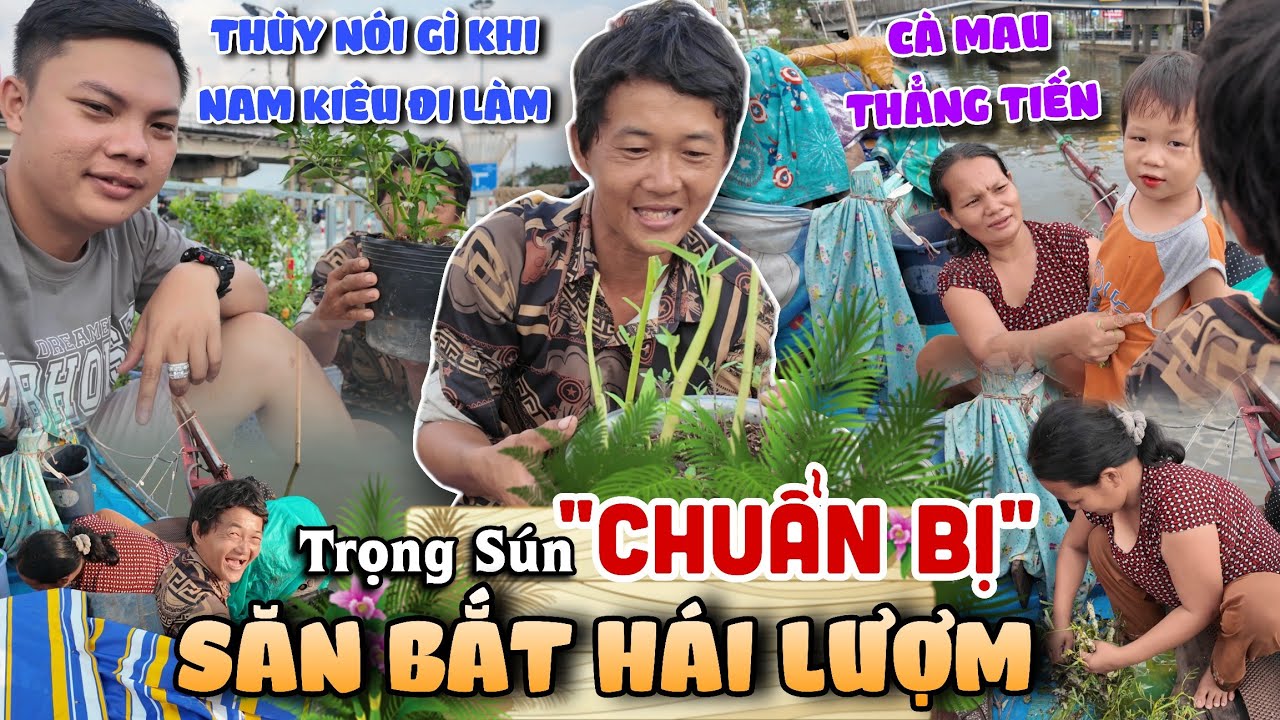 Thùy Vợ Trọng Sún Nói Gì Khi Nam Yêu Cầu ĐI Làm - Phong Cảnh Buổi Chiều Thật Chill Trên Ghe Giữa Chợ