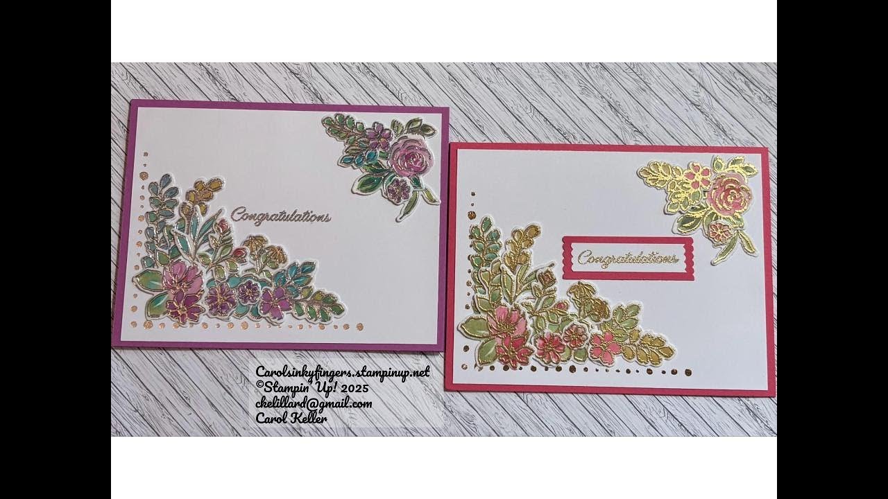 Extraordinary Flora (Congratulations) Card #3 Stampin' Up!