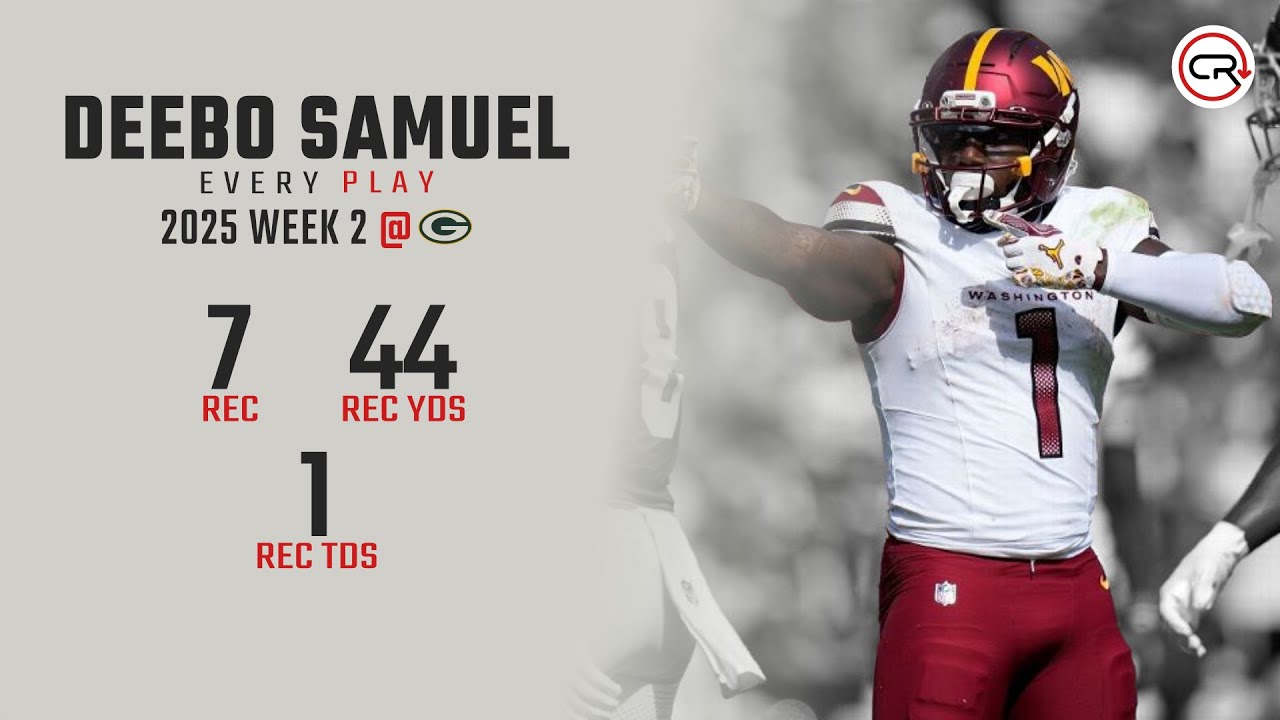 Deebo Samuel Week 2 Highlights | Every Target and Catch vs Packers