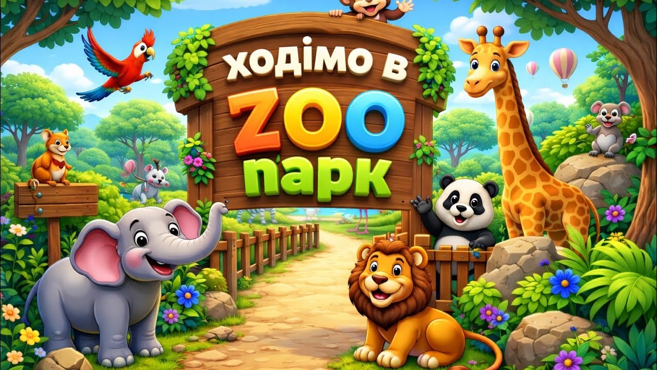 Ходімо в зоопарк 🦁zoo🐯цікаве про тварин😮тварини для малят🧩