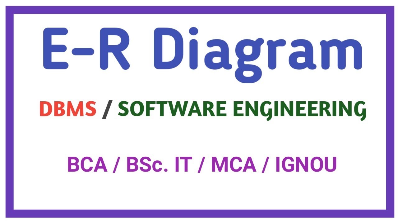 E-R Diagram in DBMS || entity relationship diagram